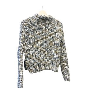 Crop Sweater in Mixed Knit